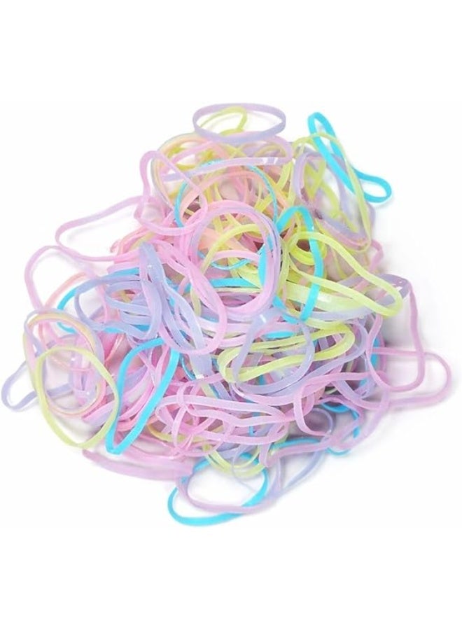 Imported colorful elastic hair ties for children and girls, 240 pieces, assorted colors - Image 1